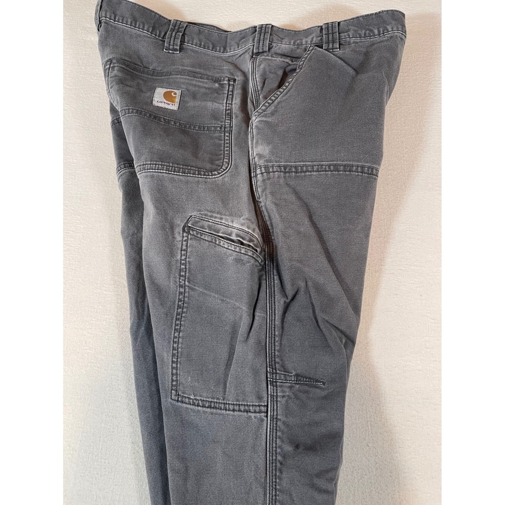 Carhartt Rugged Flex Relaxed Fit Canvas Double-Front Utility Work Pants 34x32 - Picture 12 of 16